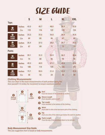 Spooktacular Creations Bavarian Oktoberfest Costume Lederhosen Men-L 🍁 All In One Marketplace Canada