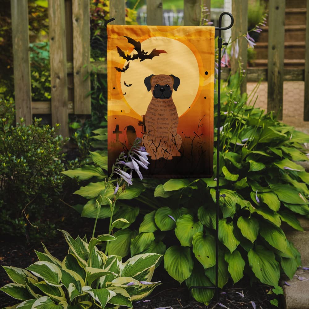 Caroline's Treasures BB4383GF Halloween Brindle Boxer Flag Garden Size, Small, Multicolor