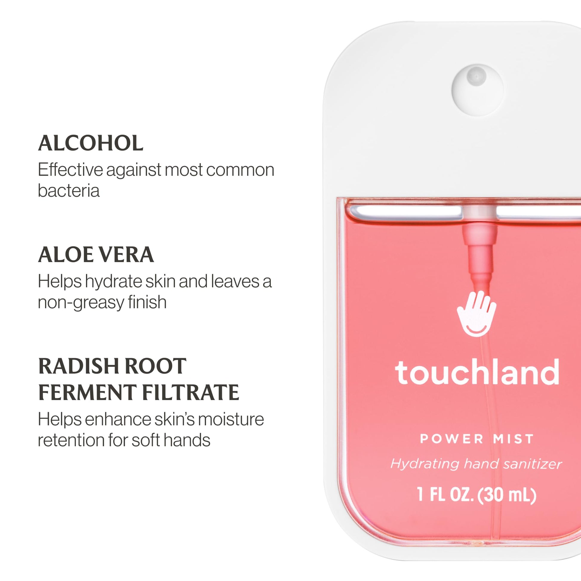 Touchland Hand Sanitizer Spray, Fruity Trio - 3 x 1 FL OZ