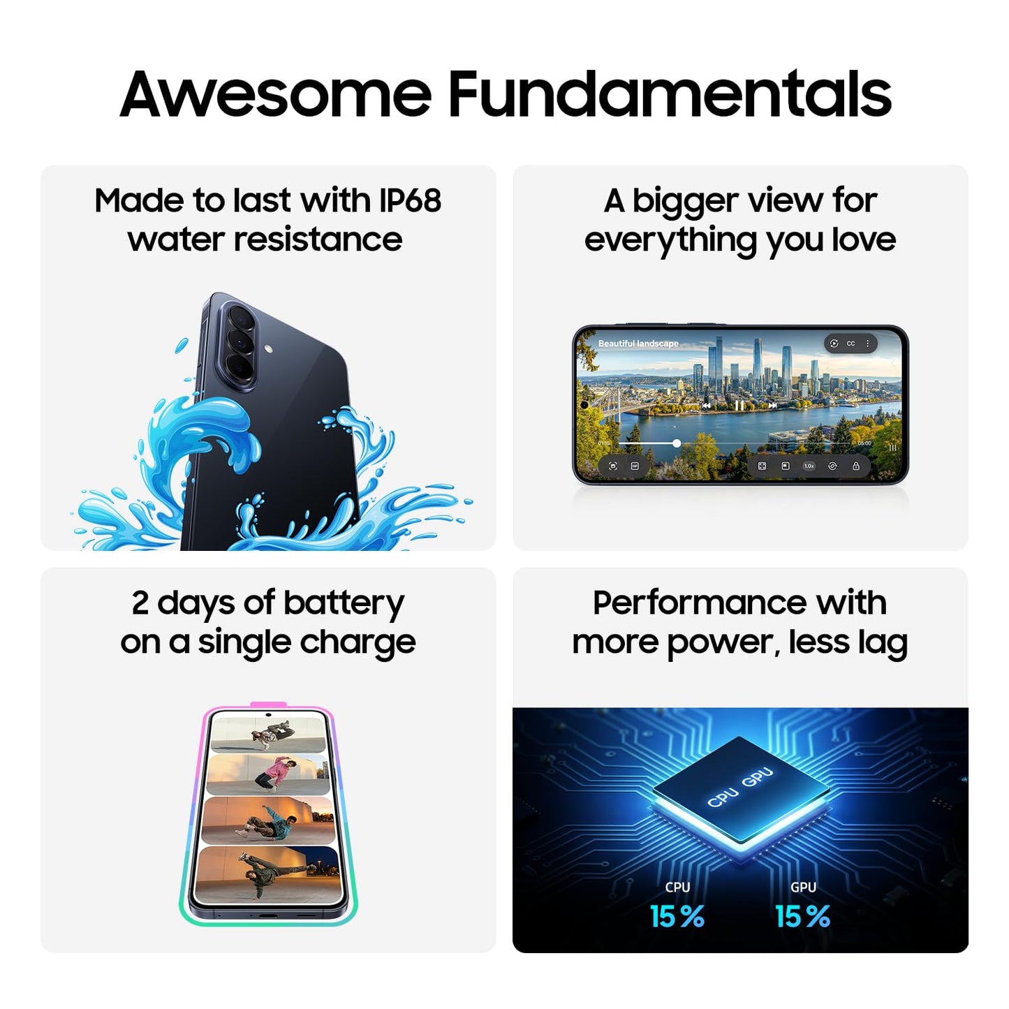Samsung Galaxy A57, 128GB, Awesome Navy, 5G (Unlocked, CAD Version) - 6.7" Super AMOLED+ FHD+ Display, Awesome Intelligence, 8GB RAM, 50MP, 45W Fast Charging - Financing Available Samsung