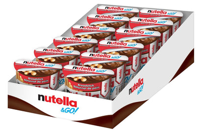 NUTELLA & GO Chocolate Hazelnut Spread With Breadsticks - 52 g Pack x 12