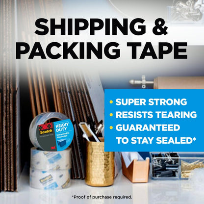 Scotch Heavy Duty Packaging Tape, Shipping and Packing Tape, 1.5” Core Refill Rolls with 1 Refillable Dispenser, 1.88 in x 800 in, 6-Pack 🍁 All In One Marketplace Canada