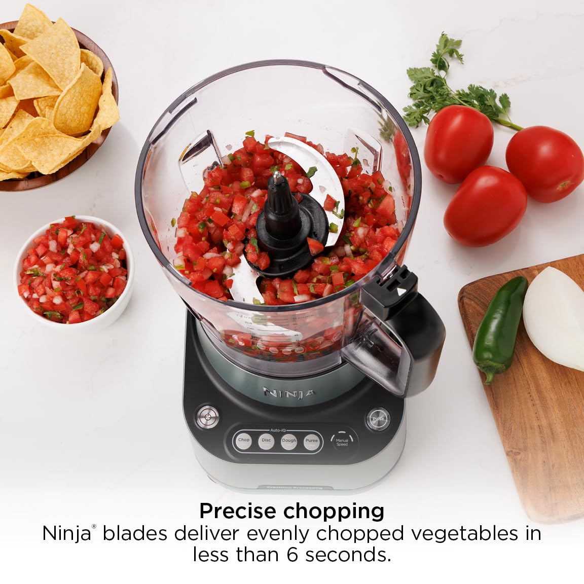 Ninja PrecisionPro Food Processor & Dough Mixer, 1000PW, 9-Cup, BZ601C