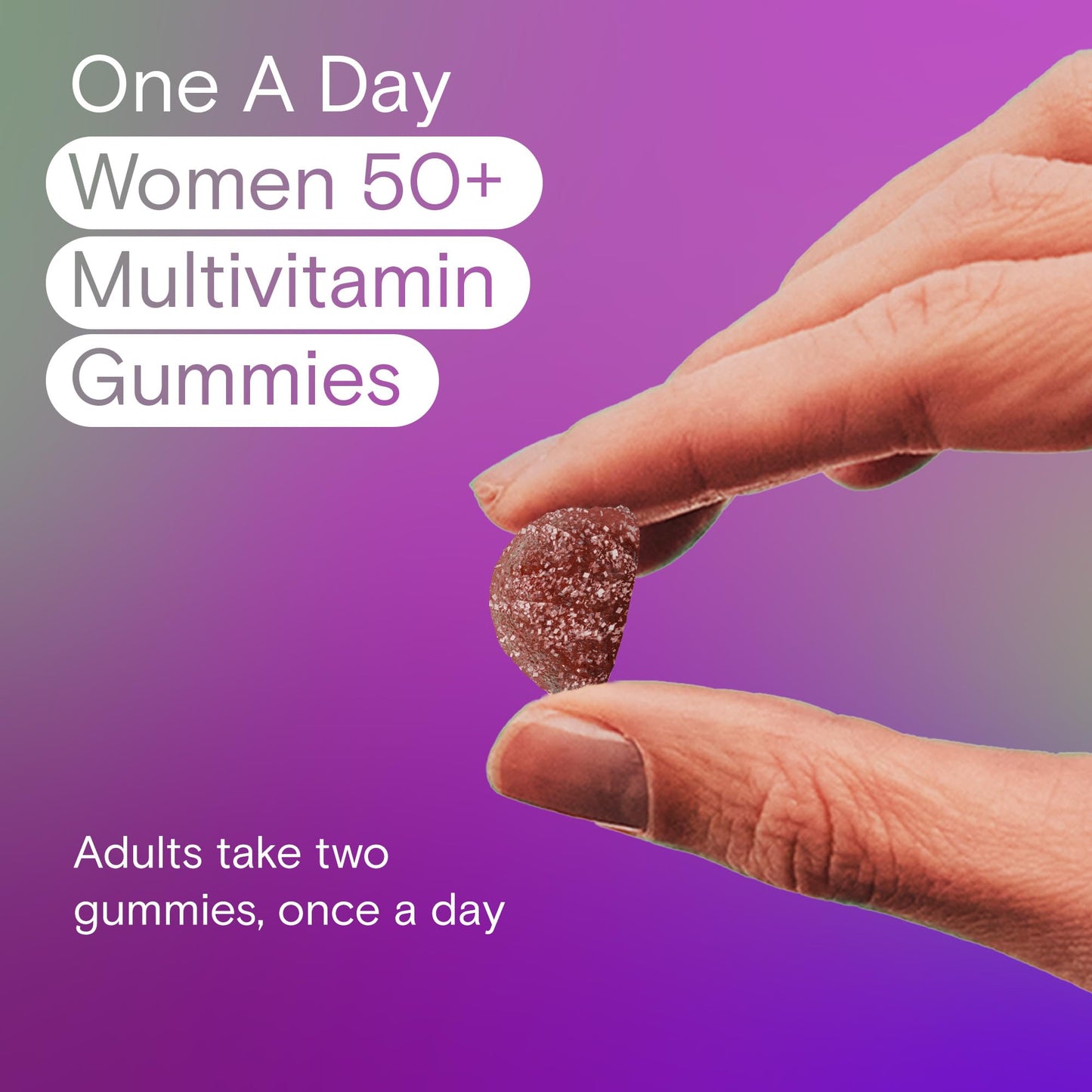 One A Day Women 50 Plus Multivitamin Gummies- Advanced Multivitamin Gummy with Brain Function & Immunity Support, Formulated with Vitamins & Minerals for Women 50+, 130 Gummies - Available at All In One Marketplace Canada