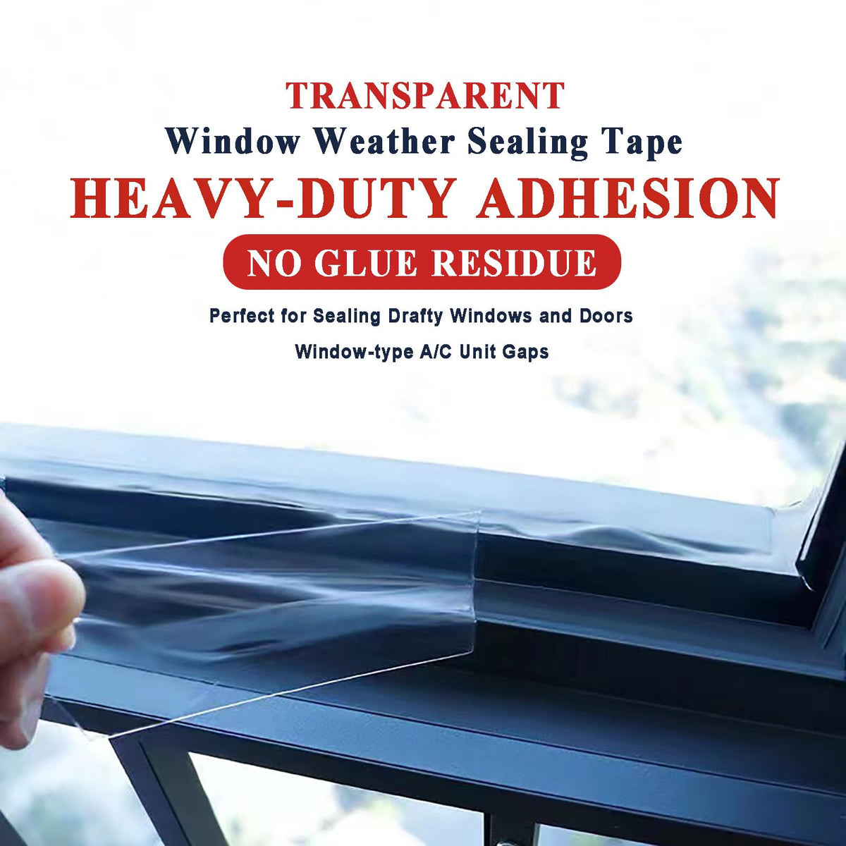 Dstorelhp Transparent Weather Stripping Tape, Window Insulation Kit 🍁 All In One Marketplace Canada
