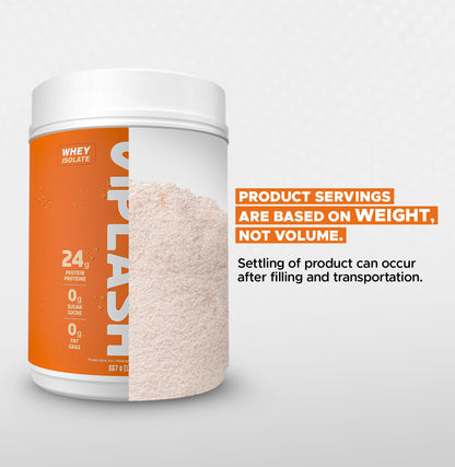 Revolution Nutrition Splash Clear Isolate Protein Powder – 100% Clear Whey, Candy Peach Flavor, 24g Protein Per Serving, Zero Sugar & Zero Carb, 667g (23 Servings)