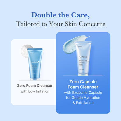 medicube Zero Pore Clear Blue Capsule Facial Deep Cleanser for Skin Texture, Blackhead & Pore Care | AHA, BHA & PHA for Double Cleansing, Daily Gentle Face Wash, Korean Skincare | 120g / 4.23 oz - Available at All In One Marketplace Canada