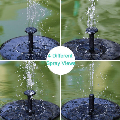 Solar Fountain Water Pump for Bird Bath, New Upgraded Mini Solar Powered Fountain Pump 1.5W Free Standing Solar Panel Kit Water Fountain for Garden, Pond, Pool, and Outdoor - Available at All In One Marketplace Canada