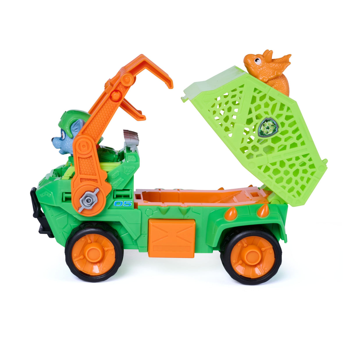 PAW Patrol The Dino Movie Rocky Dino Rescue Recycler Toy Vehicle