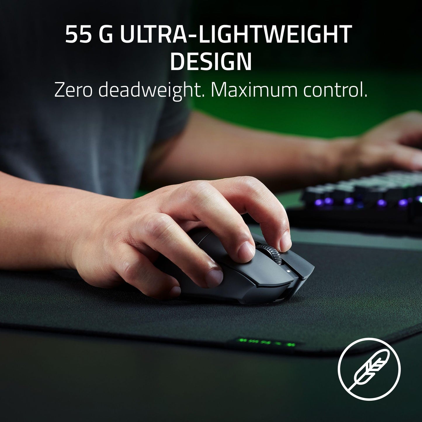 Razer DeathAdder V3 HyperSpeed Wireless Gaming Mouse: 55g Lightweight - USB C Charging - Up to 100 Hr Battery - Advanced 26K Optical Sensor - Gen 3 Optical Switches - 8 Programmable Controls - Black 🍁 All In One Marketplace Canada
