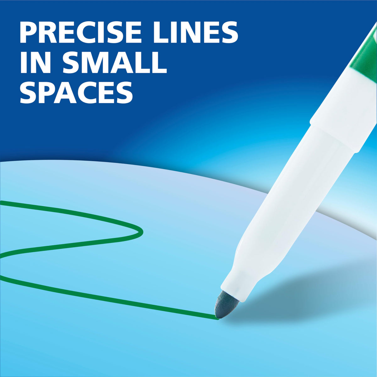 EXPO Dry Erase Markers, Low Odour Ink, Black, Fine Tip, 36 Count