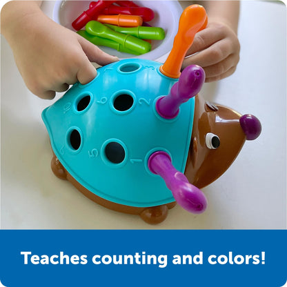 Learning Resources Spike The Fine Motor Hedgehog - Toddler Montessori Toys, Stacking Shape, Gifts for Boys and Girls, Sorting and Matching Skill Activities, Educational Games, Kindergarten - Available at All In One Marketplace Canada