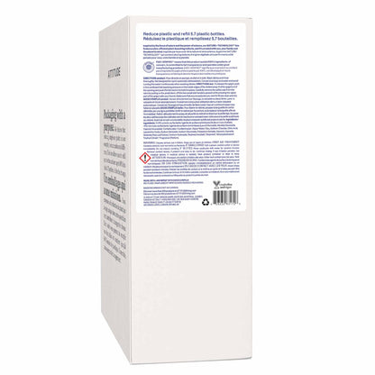 ATTITUDE Dish Soap Refill, EWG Verified, Plant-Based & Vegan Dishwashing Liquid, Naturally Derived, Made in Canada, Citrus Zest Scent, 4 Liters - Available at All In One Marketplace Canada
