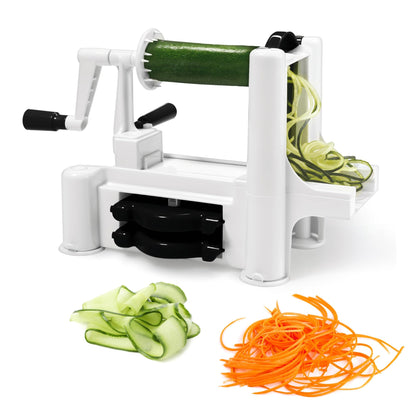 Starfrit Spiralizer, 4 Blades, Veggie Noodle Maker, Suction Base Starfrit