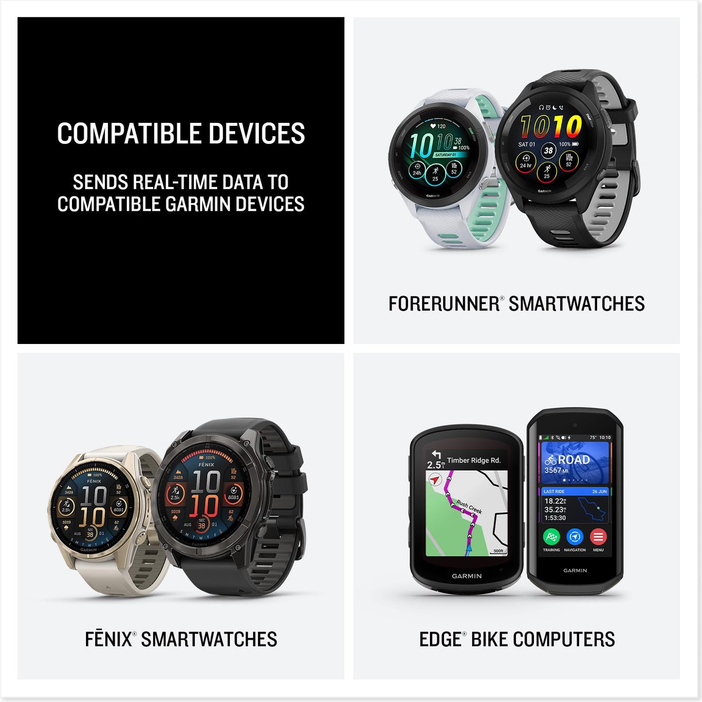 Garmin HRM 200 Heart Rate Monitor, Accurate Heart Rate and HRV Data, Comfortable Machine Washable Strap, M-XL - Available at All In One Marketplace Canada