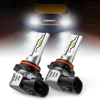 SEALIGHT H10 LED Fog Light Bulbs or DRL, 12000LM 9140 9145 Fog Lights LED Bulbs 600% Brightness Upgrade, F5 1:1 Size 100% Successful Installation for Trucks Cars, Pack of 2
