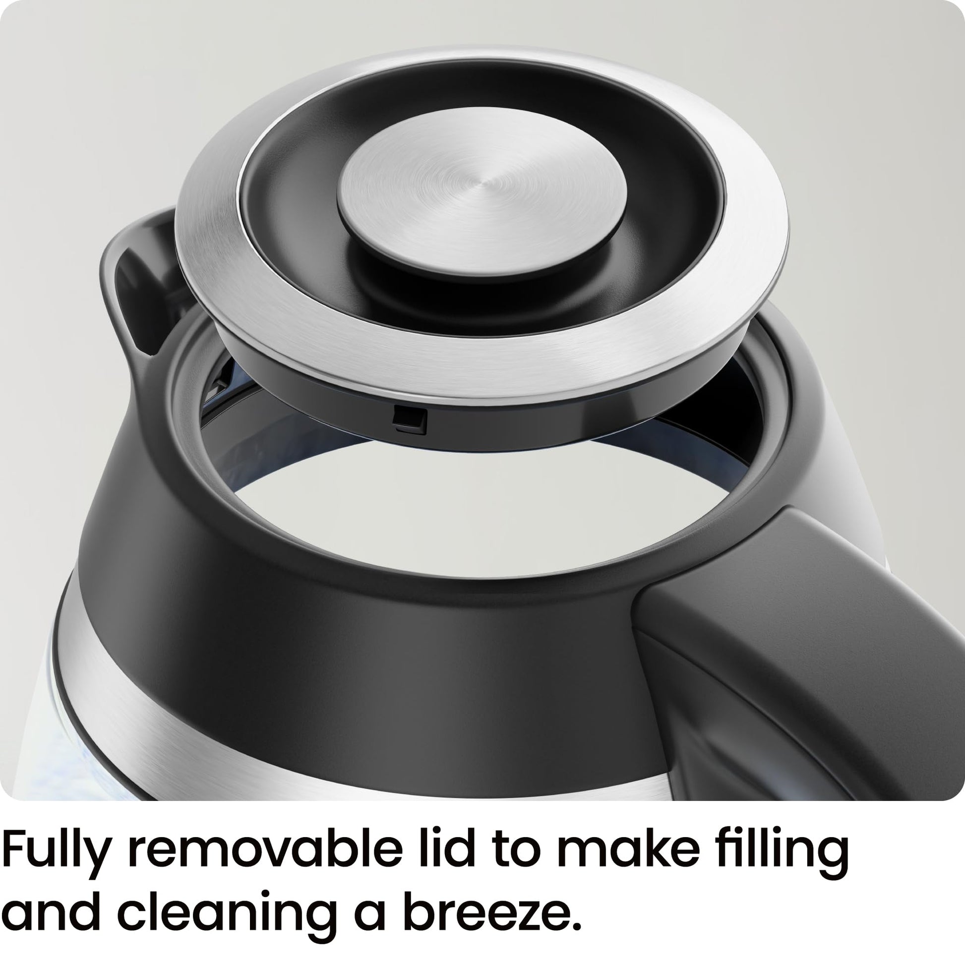 Chefman Electric Kettle, 1.8L 1500W, Hot Water Boiler, Removable Lid for Easy Cleaning, Auto Shut Off, Boil-Dry Protection, Stainless Steel Filter, BPA Free, Borosilicate Glass Electric Tea Kettle - Available at All In One Marketplace Canada