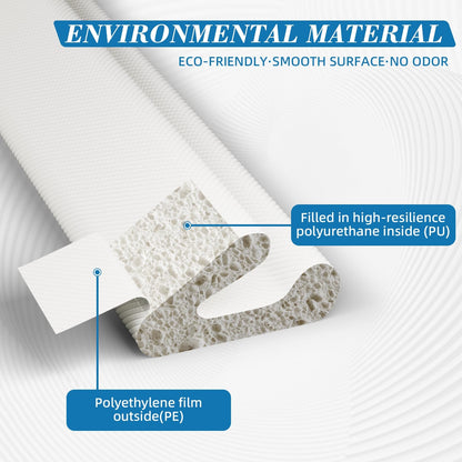 19.7FT V Shape Small Foam Weather Stripping Door Frame Seal Strip White 🍁 All In One Marketplace Canada