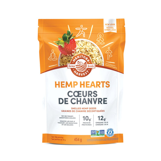 Manitoba Harvest Hemp Hearts Shelled Hemp Seeds, 454g; 10g Plant-Based Protein & 12g Omegas per Serving, Whole 30 Approved, Vegan, Keto, Paleo, Non-GMO, Gluten Free