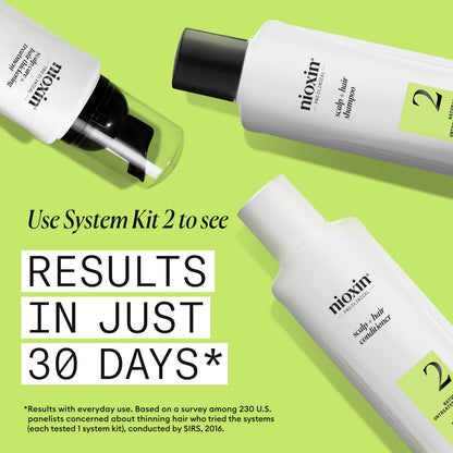 Nioxin Scalp + Hair Thickening System 2 Shampoo, For Natural Hair with Progressed Thinning, 10.1 fl oz (Packaging May Vary) 🍁 All In One Marketplace Canada