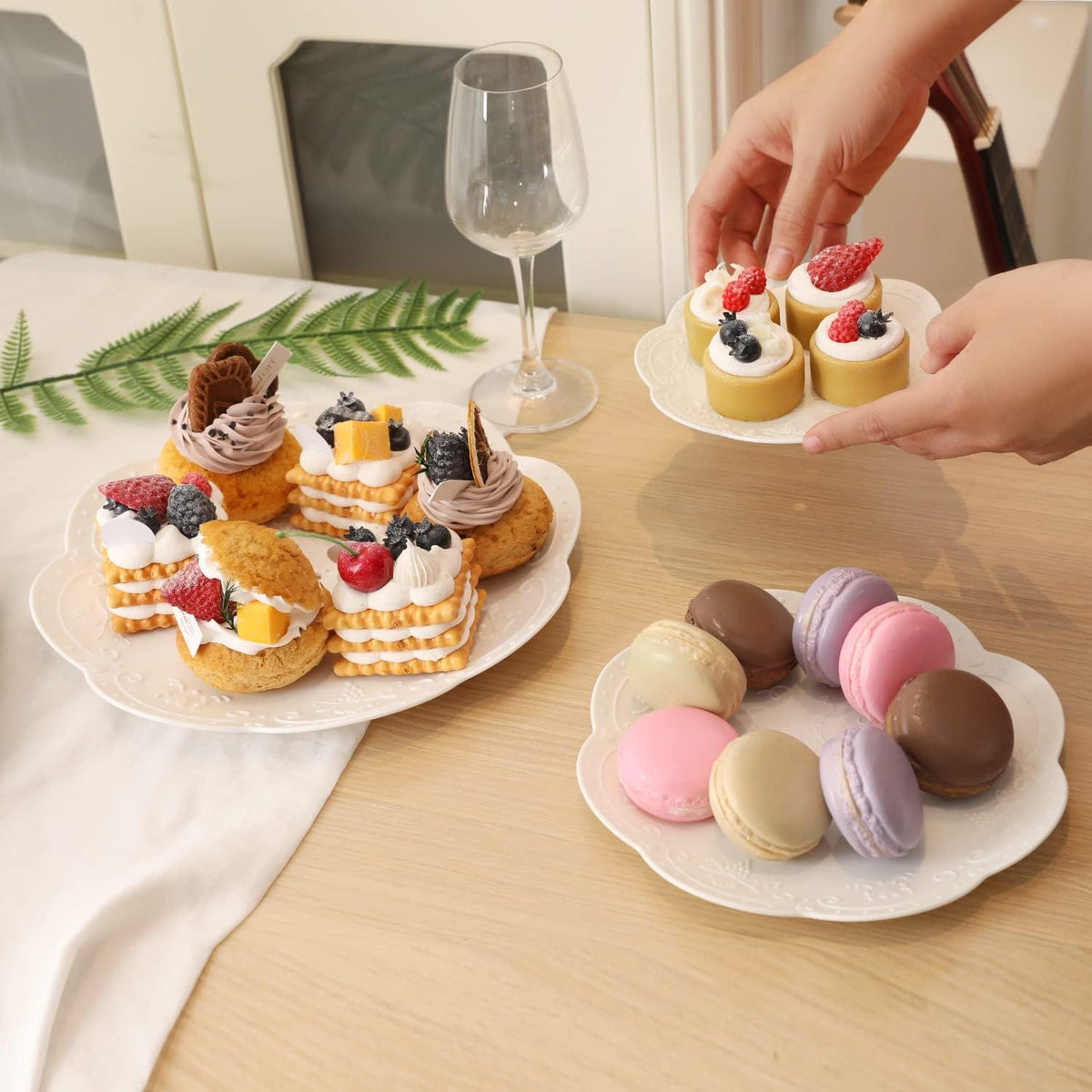 PowerKing 3 Tier Cupcake Stand Cake Stand - Plastic Tiered Serving Tray for Desserts, Candy, and Treats - Perfect for Wedding, Birthday, Tea Party (Round, 2 Pack) 🍁 All In One Marketplace Canada
