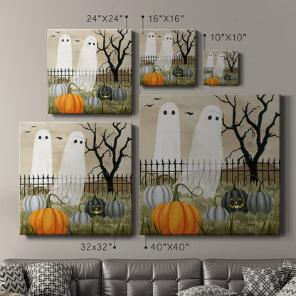 Renditions Gallery Modern Canvas Wall Art Pictures for Office Decorations Halloween Hunted Pumpkin Patch Premium Wall Hanging Wooden Artwork for Livingroom Kitchen Paintings - 10"X10" LT508