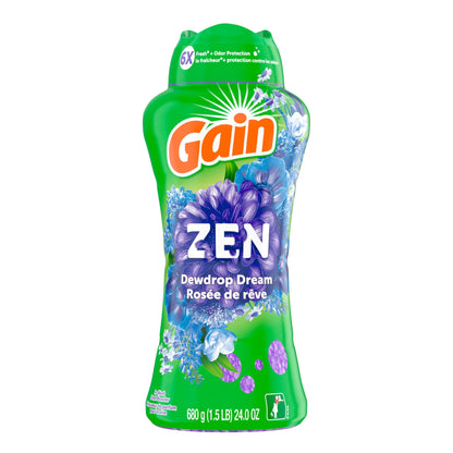 Gain In-Wash Laundry Scent Booster Beads, Zen, 680 Grams - Available at All In One Marketplace Canada