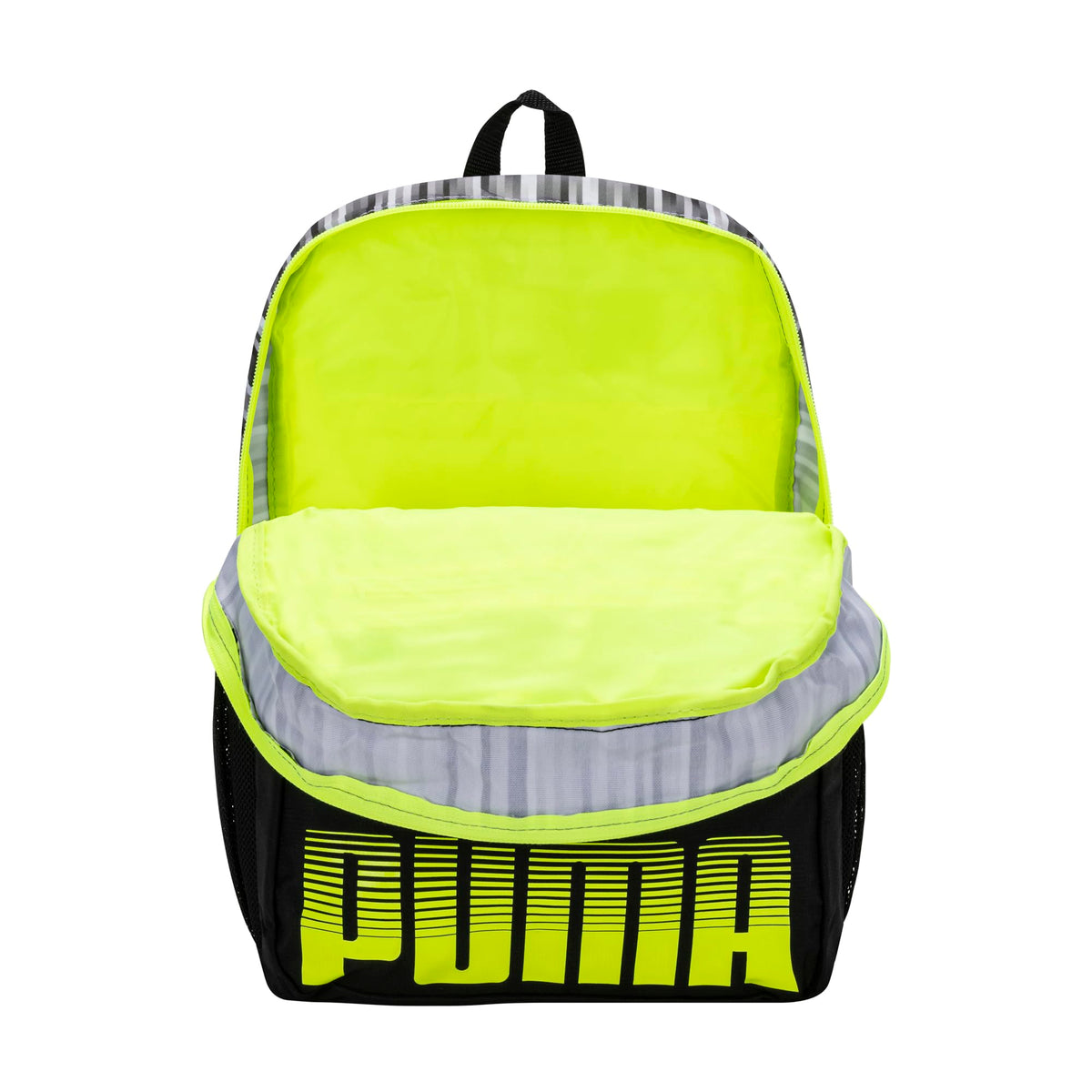 PUMA Kids' Meridian Backpack, Gray/Yellow Backpack, Youth Size