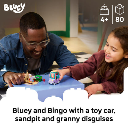 LEGO Bluey Grannies with Bingo and Bluey - Building Toy for Girls & Boys, Ages 4+ - Toddler Car & Playset with 2 Characters - Gift for Birthdays - 11216 LEGO