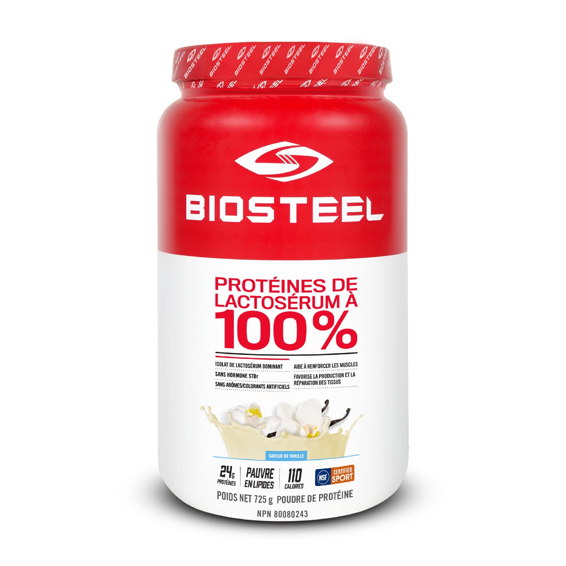 BioSteel 100% Whey Protein Powder, rBGH Hormone Free and Non-GMO Post Workout Formula, Vanilla, 25 Servings BioSteel Sports