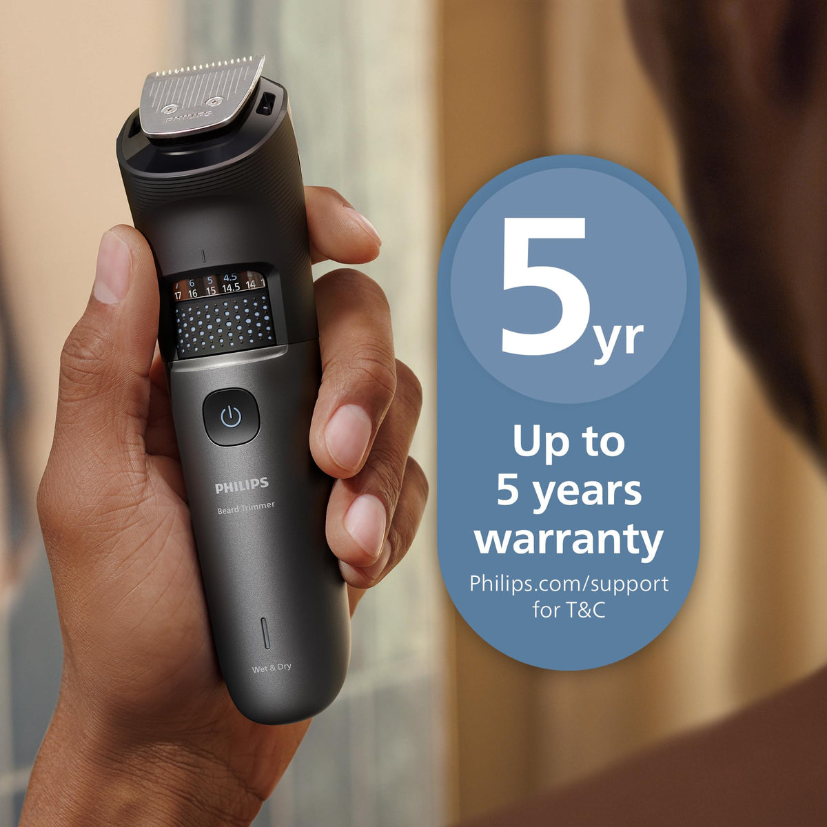 Philips 7000 Series Beard Trimmer, Metallic
