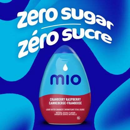 mio Cranberry Raspberry Liquid Water Enhancer, 48 mL Bottle (Pack of 12) 🍁 All In One Marketplace Canada