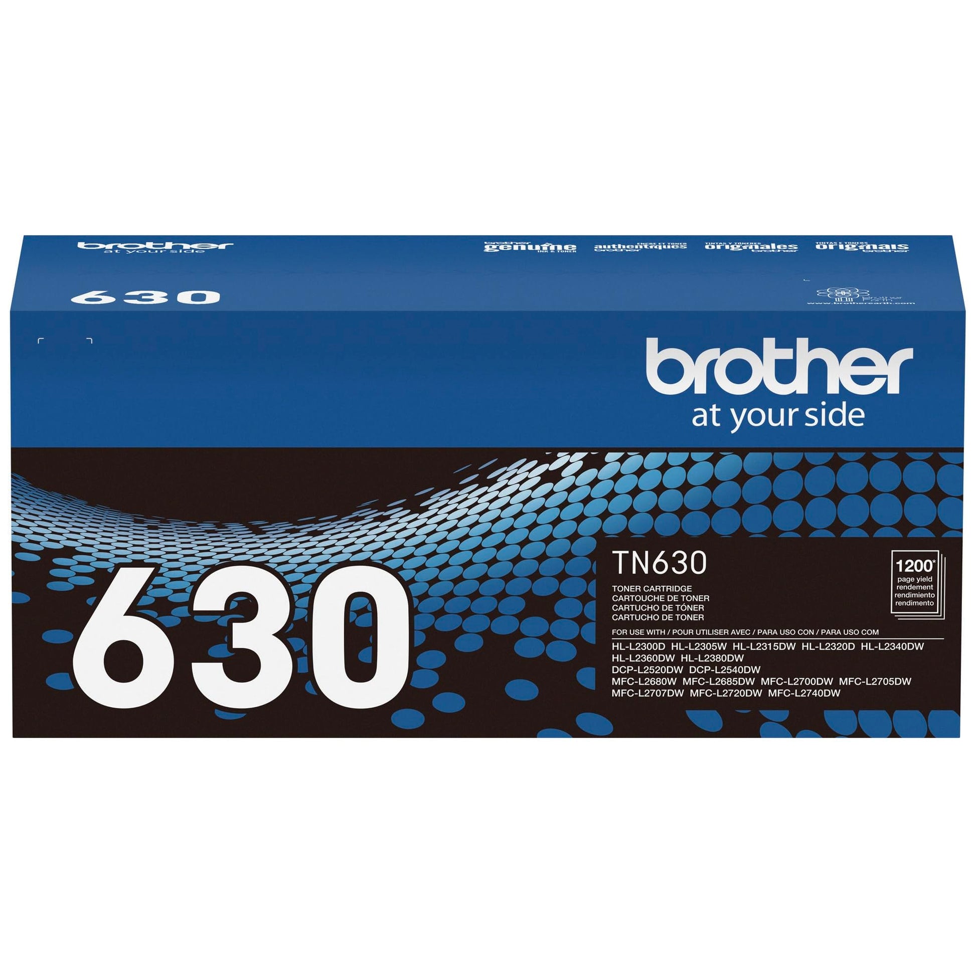 Brother Original TN630 Standard Yield Black Toner Cartridge, Original Toner Replacement cartridges, Toner for Brother Laser Printers HL-L2320D, DCP-L2520DW, MFC-L2700DW, MFC-L2720DW and More Brother