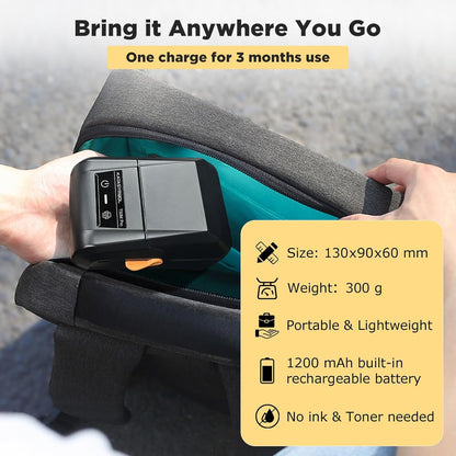 SUPVAN T50M Pro Bluetooth Label Maker Machine with Tape, Wide Waterproof Label, Versatile App with 30 Fonts and 660+ Icons, Inkless Labeler for Home, Kitchen, School, Office Organization, Set 1