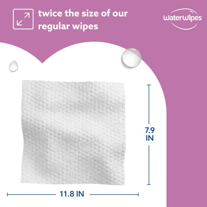 WaterWipes Sensitive+ Body & Intimate Wipes, 3-In-1 Cleans, Cares, Protects, 99.9% Water, Unscented & Hypoallergenic Hygiene Wet Wipes, Adult Care, 90 Wipes (3 Packs) WaterWipes