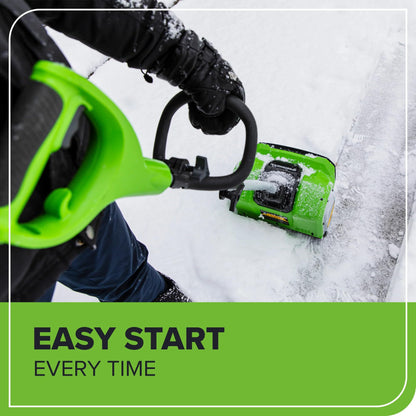 Greenworks 8 Amp 12-Inch Electric Corded Snow Shovel, 20ft Throwing Distance, 12" Wide & 6" Deep Clearing, 300Lbs/Min Snow Thrower Blower Removal Tool for Patio/Driveway/Steps/Sidewalk/Winter Storm 🍁 All In One Marketplace Canada