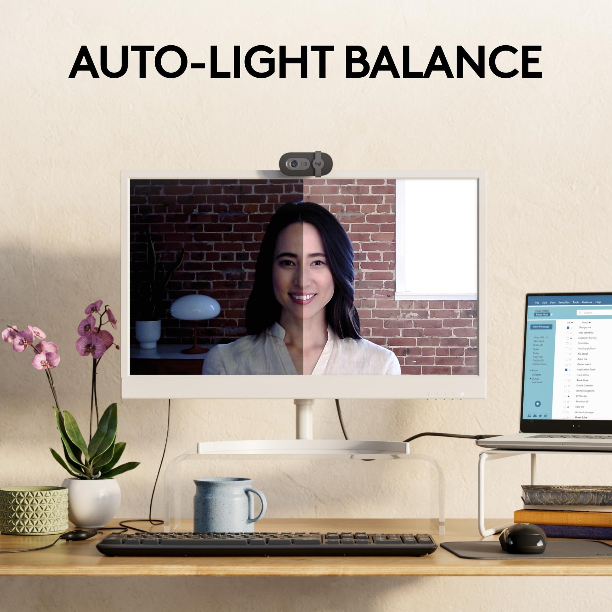 Logitech Brio 101 Full HD 1080p Webcam for Meetings, Streaming, Desktop, Laptop, PC - Built-in Mic, Shutter, Works with Zoom, Microsoft Teams, Nintendo Switch 2’s New GameChat Mode, USB-A,-Black - Available at All In One Marketplace Canada