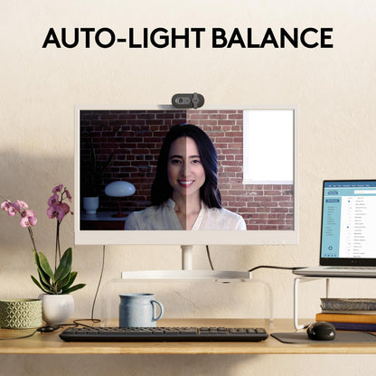 Logitech Brio 101 Full HD 1080p Webcam for Meetings, Streaming, Desktop, Laptop, PC - Built-in Mic, Shutter, Works with Zoom, Microsoft Teams, Nintendo Switch 2’s New GameChat Mode, USB-A,-Black - Available at All In One Marketplace Canada