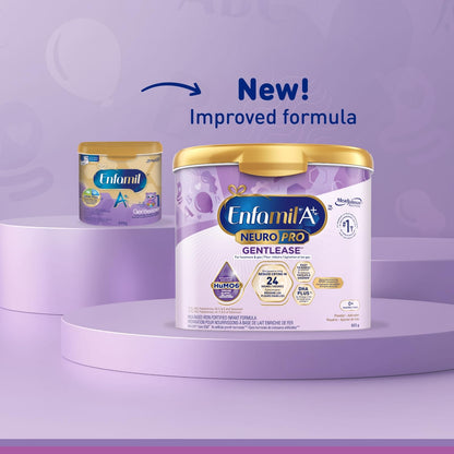 Enfamil A+ NeuroPro Gentlease Infant Formula Powder, 553g – Brain-Building DHA for Newborns to 12 Months