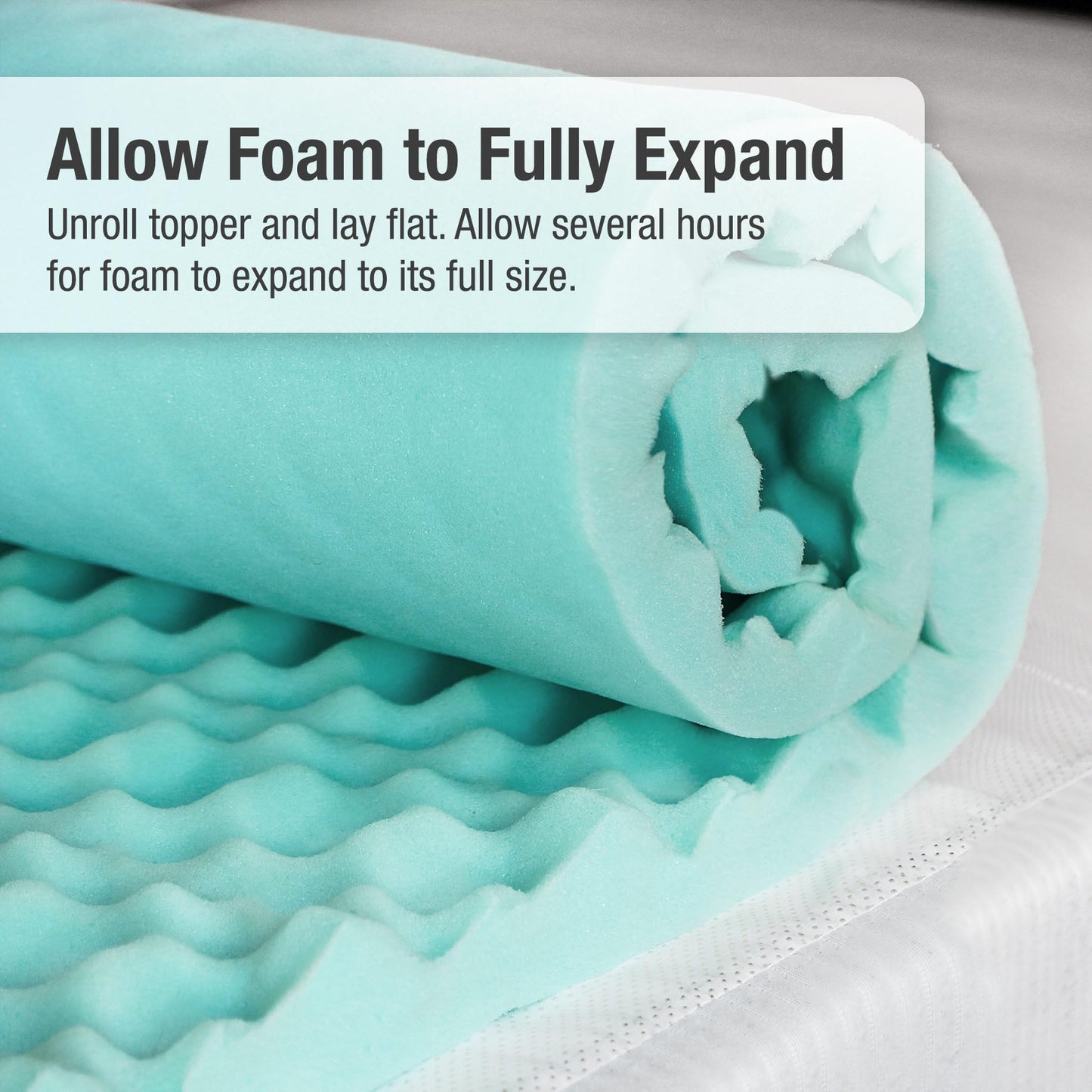 DMI Foam Mattress Topper, Egg Crate Foam Pad, Mattress Pad and Bed Topper for Support, Air Circulation, Pressure Relief and Weight Distribution, Twin Size Mattress, 33 x 72 x 2,Blue - Available at All In One Marketplace Canada