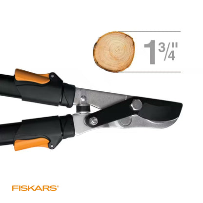 Fiskars Power-Lever Extendable Lopper, 2X Cutting Power, Precision-Ground Blade, 25"-37", Black & Orange 🍁 All In One Marketplace Canada