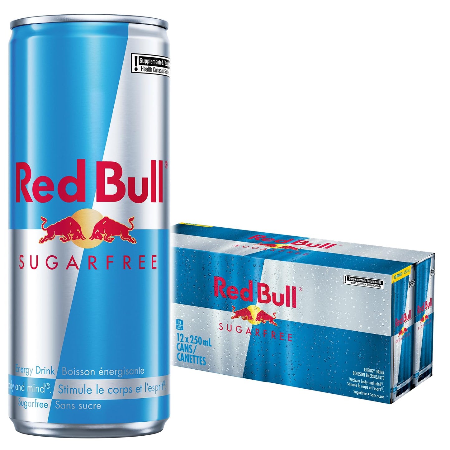 Red Bull Energy Drink, Sugar Free, 250ml (12 pack) 🍁 All In One Marketplace Canada