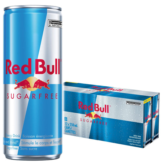 Red Bull Boisson Énergisante, Sans Sucre, 250 ml (Paquet de 12) 🍁 All In One Marketplace Canada