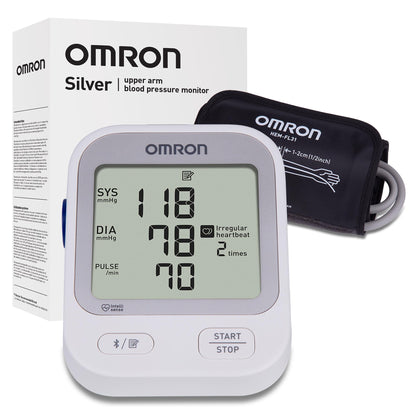 Omron Silver Upper Arm Blood Pressure Monitor Omron