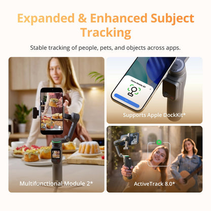 Osmo Mobile 8P Gimbal Stabilizer for iPhone & Android, Tracking Module