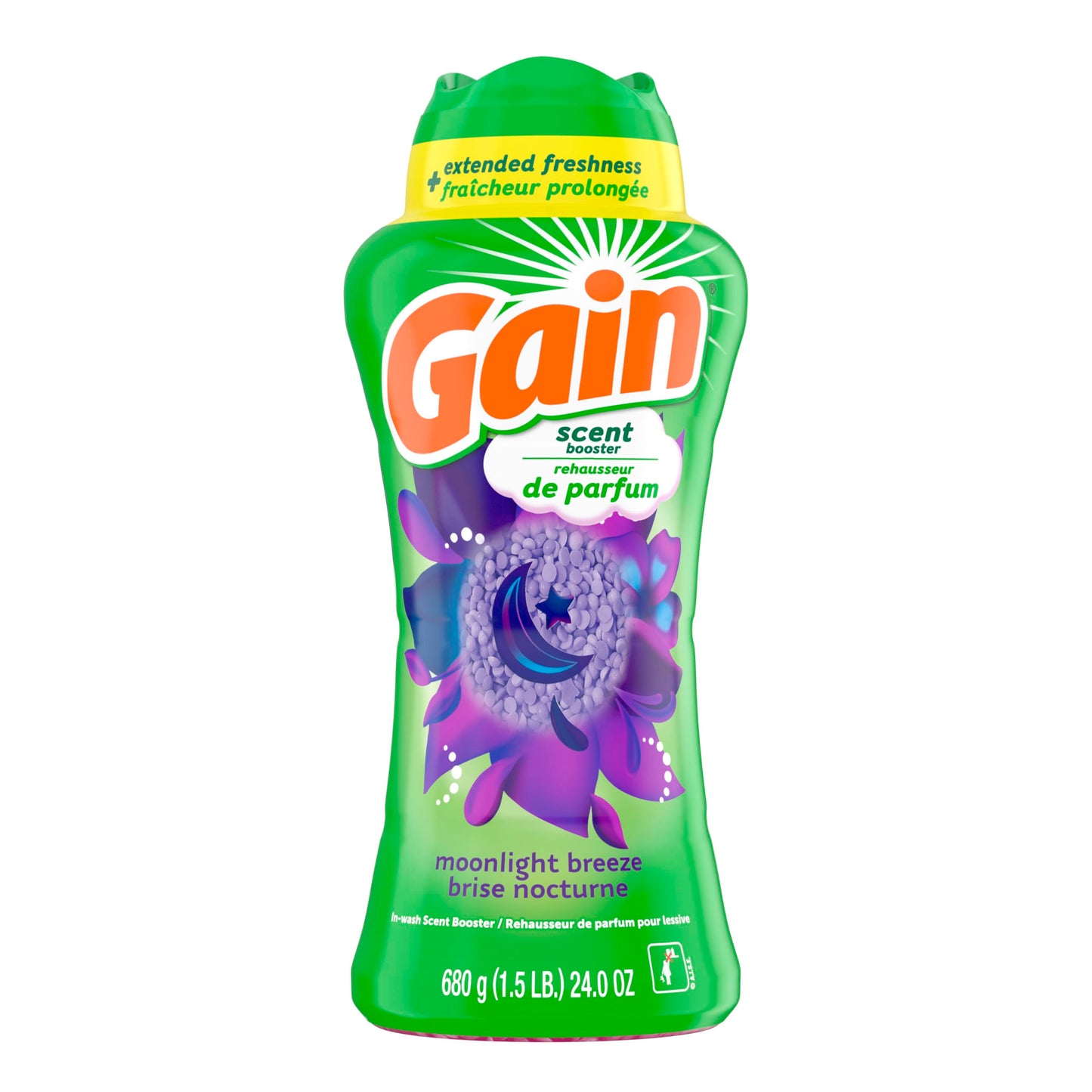 Gain Fireworks In-Wash Laundry Scent Booster Beads, Moonlight Breeze, 680 Grams - Available at All In One Marketplace Canada