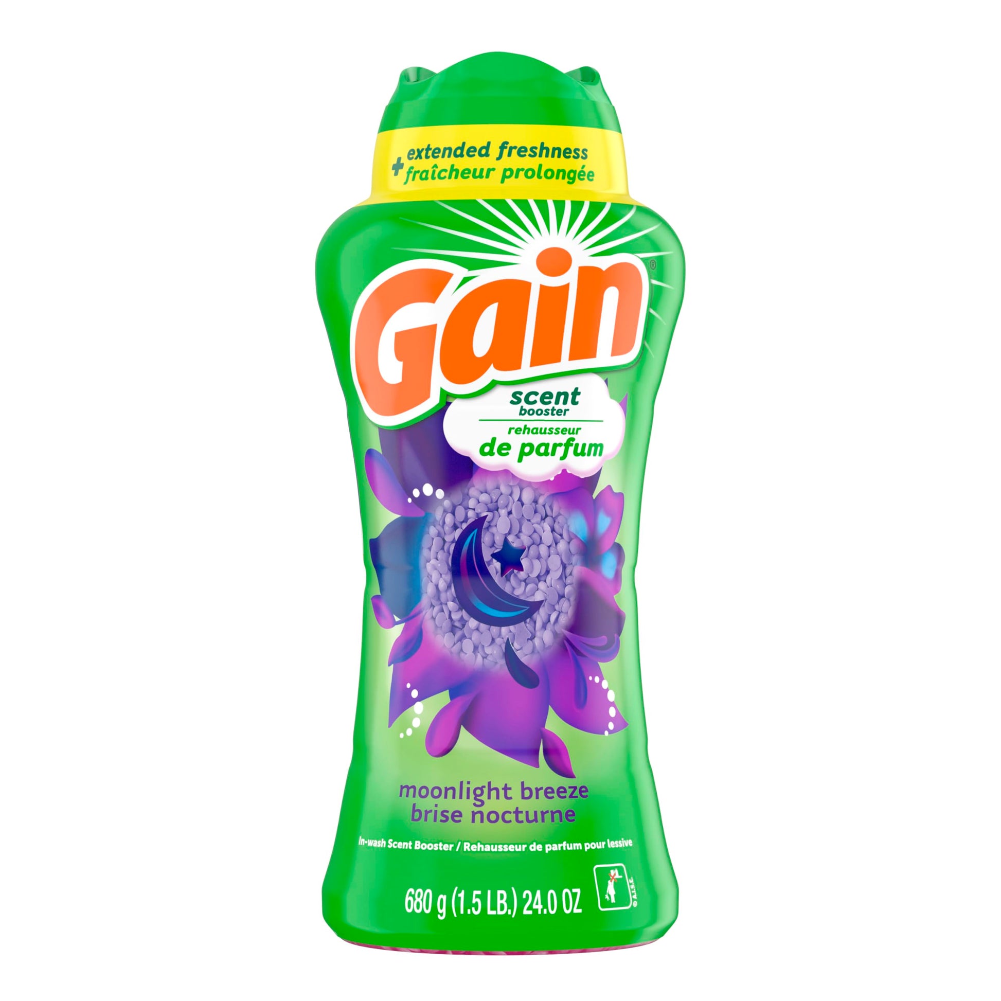 Gain Fireworks In-Wash Laundry Scent Booster Beads, Moonlight Breeze, 680 Grams - Available at All In One Marketplace Canada
