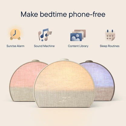 Hatch Restore 3 Sunrise Alarm Clock, Sound Machine, Smart Light (Putty) - White Noise, Screen-Free Sleep Routine - Available at All In One Marketplace Canada