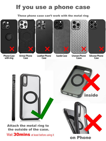 snanlen Upgraded 360° Nano Gel Vacuum Magnetic Phone Holder, Car Phone Holder for Magsafe[108+LBS Strongest Suction & 3000gf Strongest Magnetic], Suction Cup Phone Mount for Car/for iPhone 17 Pro Max