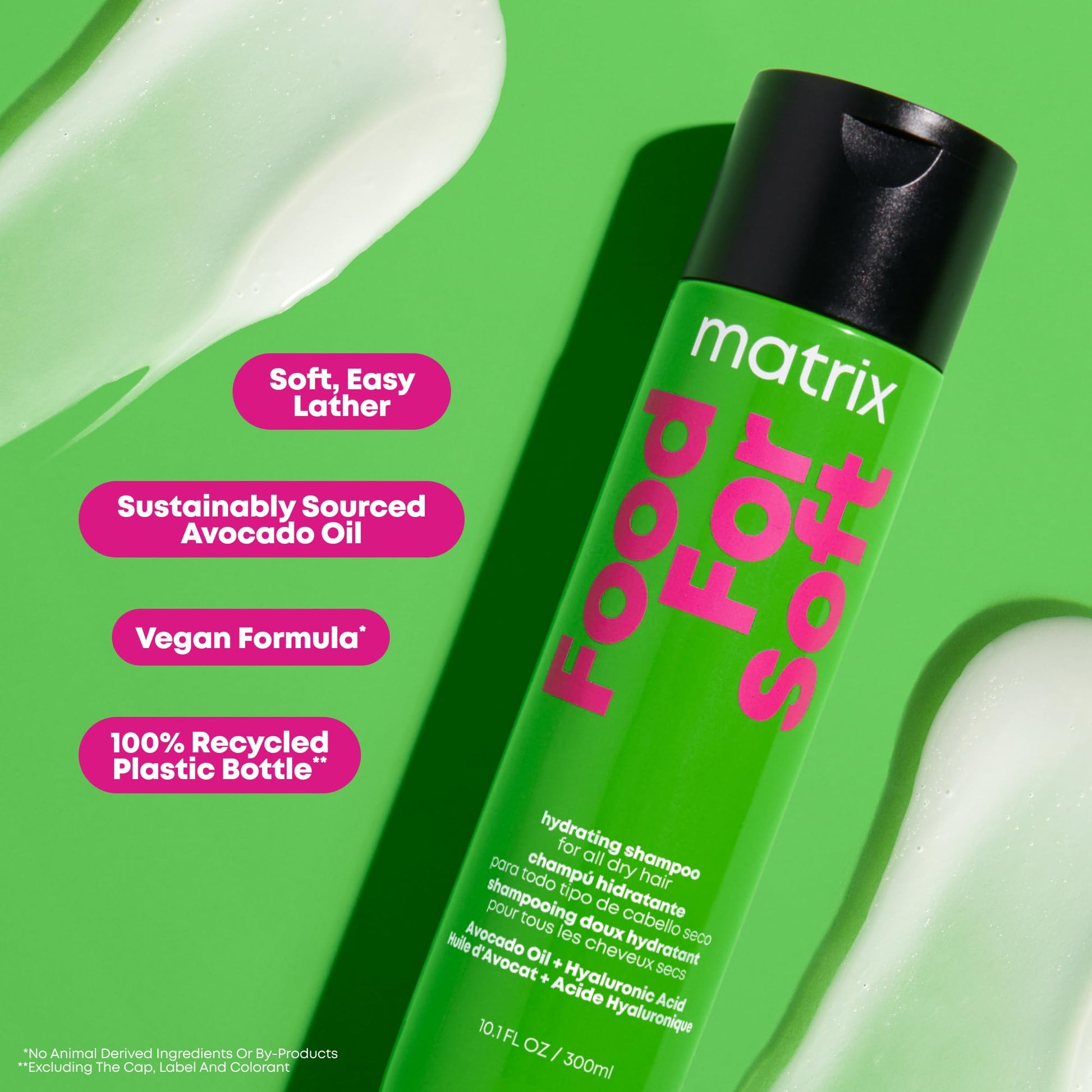 Matrix Food For Soft Shampoo, Hydrating Shampoo for Dry & Brittle Hair, Moisturizes, Softens, & Smooths, With Avocado Oil & Hyaluronic Acid, Suitable for Color Treated Hair, Vegan - Available at All In One Marketplace Canada